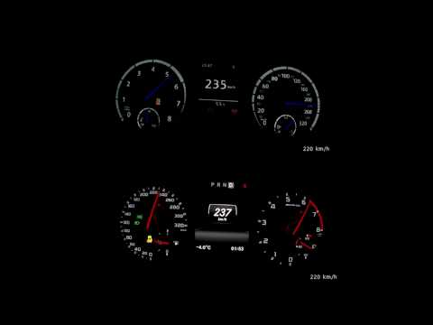 GOLF R VII (300 hp) vs MERCEDES A45 AMG (360hp) 0-260 km/h