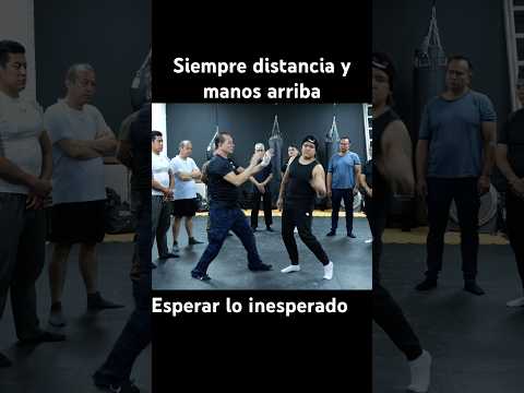 Manejo de distancia y manos siempre arriba #puntosdepresion#defensapersonalparamujeres
