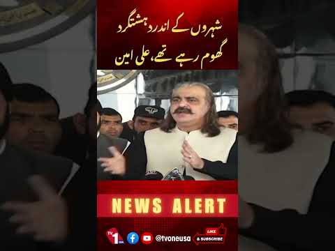 شہروں کے اندر دہشت گرد گھوم رہے تھے، علی امین گنڈاپور