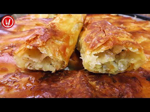 Phyllo Dough Rolls Filled with Potato