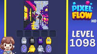 Pixel Flow Level 1098 Solution Walkthrough