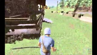 man turns into a sick cow