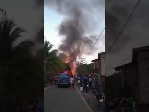 Un incendio se reportó este jueves en la gasolinera del municipio de Waspam en el Caribe Norte.