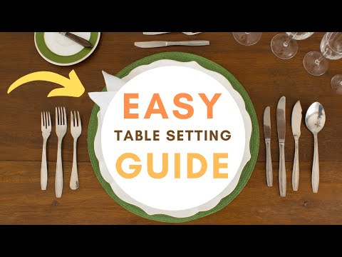 How to Set a Dinner Table with Cutlery (FULL TUTORIAL)