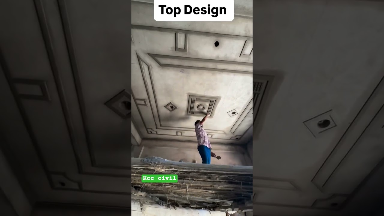Ceiling Design in plaster #construction #heavycivil #civilwork #civilxpress #constructionproject