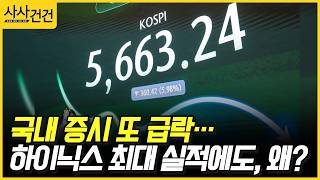 [사사건건] 국내 증시 또 급락… 하이닉스 최대 실적에도, 왜? (정철진)