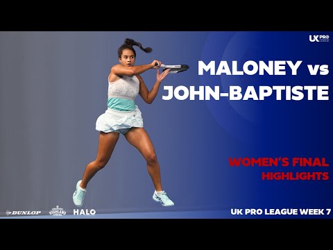 Eliz Maloney defeats Lauryn John-Baptiste 6-2 6-3 to win Week 7 | UKPL WK7 | Final