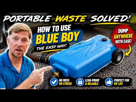 How To Use A Portable Waste Tank - Our Blue Boy For My Travel Trailer