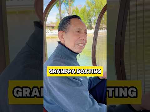 It was my first time taking Grandpa boating!