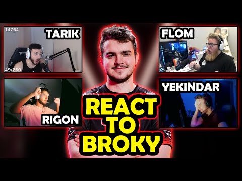 CS:GO PROS & CASTERS REACT TO BROKY PLAYS