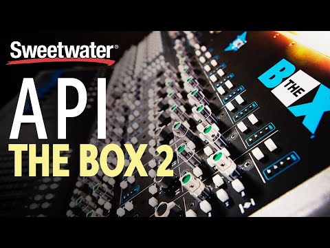 API The Box 2 Summing Mixer and Recording Console Demo