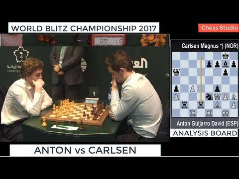 ANTON vs CARLSEN || WORLD BLITZ CHAMPIONSHIP 2017
