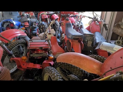 TRAILER LOAD OF 23 VINTAGE 2 STROKES RESCUED CAN WE FIX THEM? watch to end don't give up B4 MIRACLE