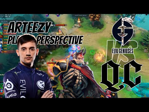 EG.Arteezy [Wraith King] Player perspective VS Quincy Crew | DPC NA #wraithking #dota2 #DPC