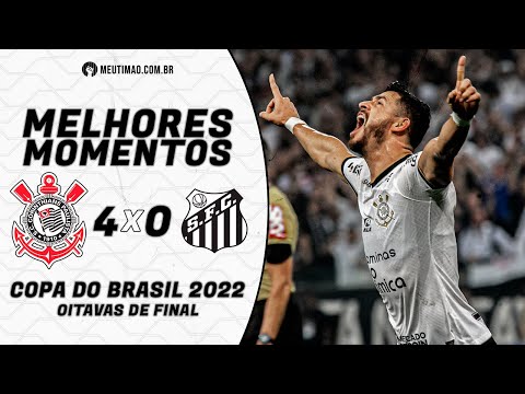 Melhores momentos | Corinthians 4 x 0 Santos | Oitavas de Final da Copa do Brasil 2022