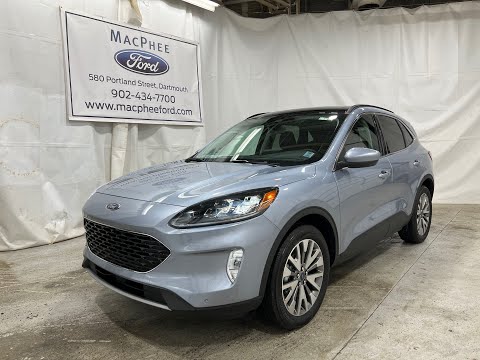 Iced Blue Silver 2022 Ford Escape TITANIUM Review - MacPhee Ford