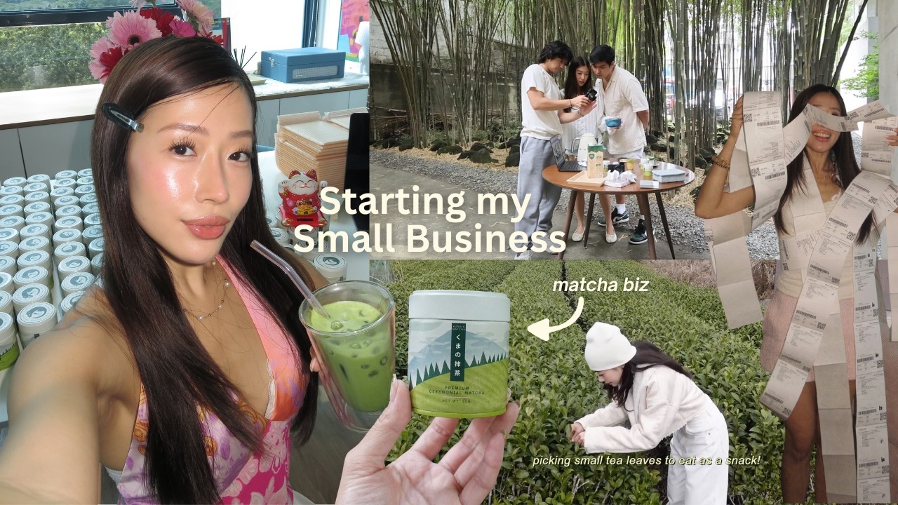 starting my first small business | sourcing matcha, launch prep, photoshoot!