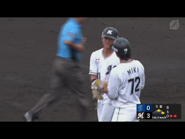 【ファーム】鋭い打球!! マリーンズ・山本大斗 セカンド強襲のタイムリーヒット!!  2024年9月8日 千葉ロッテマリーンズ 対 横浜DeNAベイスターズ