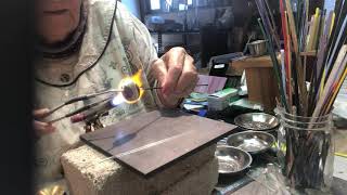 Kate Drew-Wilkinson Seascape Lamp Work Recycled Glass