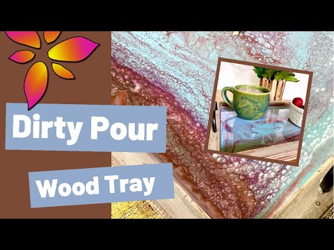 29. Resin Dirty Pour on a Tray