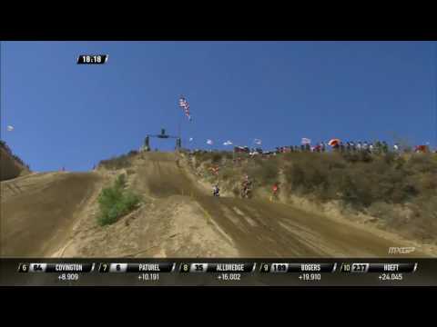 Austin Forkner passes Anstie Monster Energy MXGP of The USA MX2 Race 1 - motocross 2016