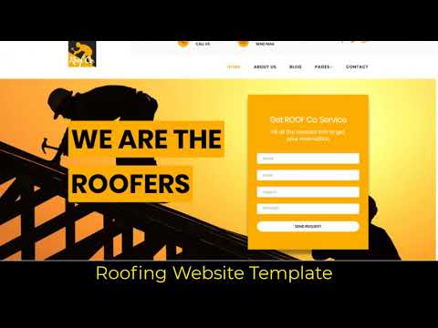 Roofing Website Template GetWebBuilder