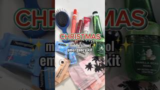 Middle School Emergency Kit- Christmas Edition🎄 #restock #middleschool #emergencykit #skincare