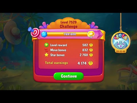 @Fishdom Win Strikes Level 7526 - Special Level 7529 Challenge