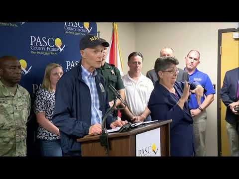 Gov. Rick Scott warned of a 'monstrous storm' along Florida's coast and asked residents to heed evacuation orders for Hurricane Michael, which is expected to make landfall on Wednesday. (Oct. 8)
