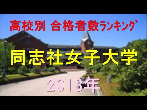 臨床検査学科 同志社女子大学 高校別合格者数ランキング 2018年【グラフでわかる】