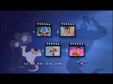 Aladdín: El Regreso de Jafar DVD Menu 2005 en inglés, español y portugués