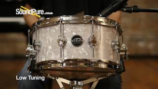 Video thumbnail for DW 6 5x14 Performance Series Maple Snare Drum, White Marine Quick n' Dirty by soundpurestudios