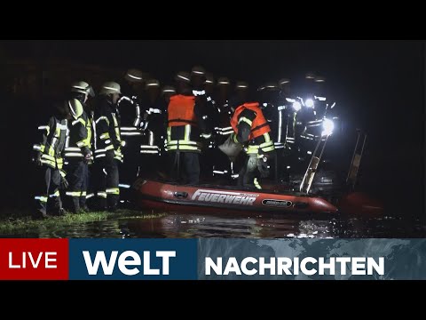 Video Thumbnail: HEFTIGES HOCHWASSER: Deiche aufgeweicht - Deutschland kämpft gegen die Fluten | WELT Newsstream