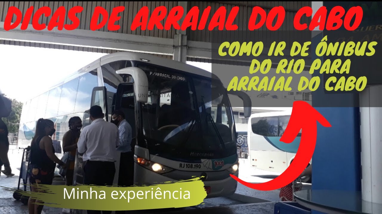 Do Rio até Arraial do Cabo de Ônibus  l Minha Experiência