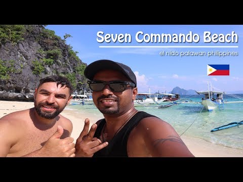 Seven commando beach @ el nido palawan philippines