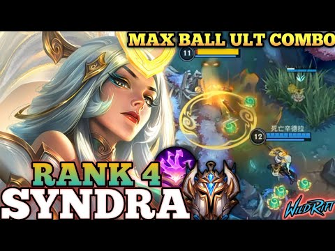 SYNDRA ONE ULT COMBO DELETE! 100% BURST BROKEN BUILD - TOP 4 GLOBAL SYNDRA BY 死亡辛德拉 - WILD RIFT