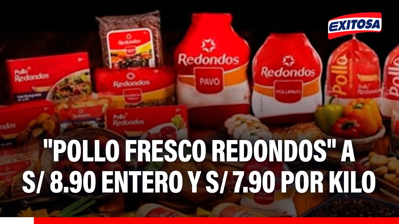 🔴🔵 "Pollo Fresco Redondos" se ofrece a S/ 8.90 entero y S/ 7.90 por kilo en el mercado San Hilarión