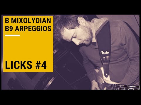 JAZZ FUSION GUITAR LICKS #4: B Mixolydian (+TABS)