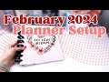 February 2024 Planner Setup [Happy Planner Frankenplanner]