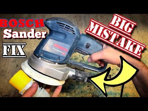 Don't make this mistake with your bosch sander. Bosch GEX 34-150 fix