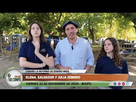 Elena, Salvador y Julia Zeberio - Remate de Cabaña La Reforma de Zeberio Hnos. - 22/11/2024 - Maipú