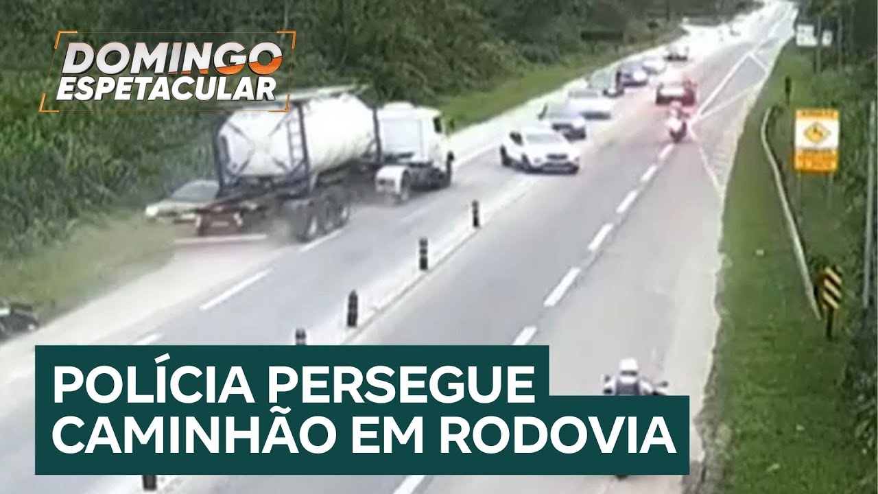 Caminhão desgovernado é perseguido pela polícia e faz vítima fatal em rodovia de SP
