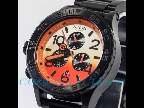 COOLWATCH31 A037-580 NIXON 42-20 CHRONO ALL BLACK SUNRISE WATCH A037580 ニクソン クロノ オールブラック サンライズ