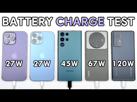 iPhone 14 Pro Max vs 13 Pro Max / S22 Ultra / Xiaomi 12S Ultra / Xiaomi 12 Pro Charging Speed Test
