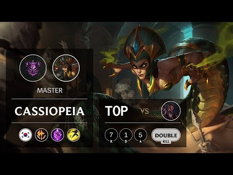 Cassiopeia Top vs Lucian - KR Master Patch 9.23
