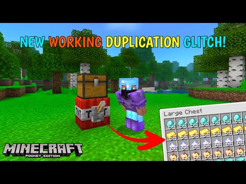 New Duplication Glitch 🤩 Minecraft Pocket Edition 1.19 Item Duplication Glitch!