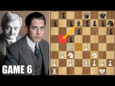 The Wounded Champion || Lasker vs Capablanca || WCC Game 6 (1921)