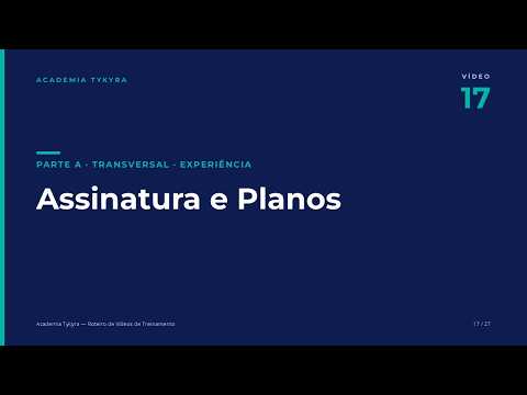 Assinatura e planos