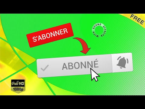 [Fond Vert] Bouton S'abonner + Cloche de Notification [Gratuit] 🔔 Subscribe | Alpha Channel [Free] Video