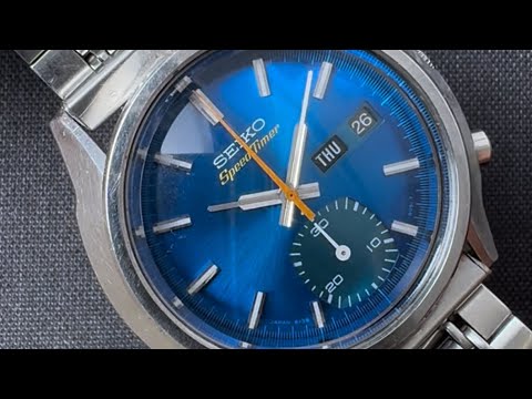 Seiko Speedtimer blue reference 6139-8050.